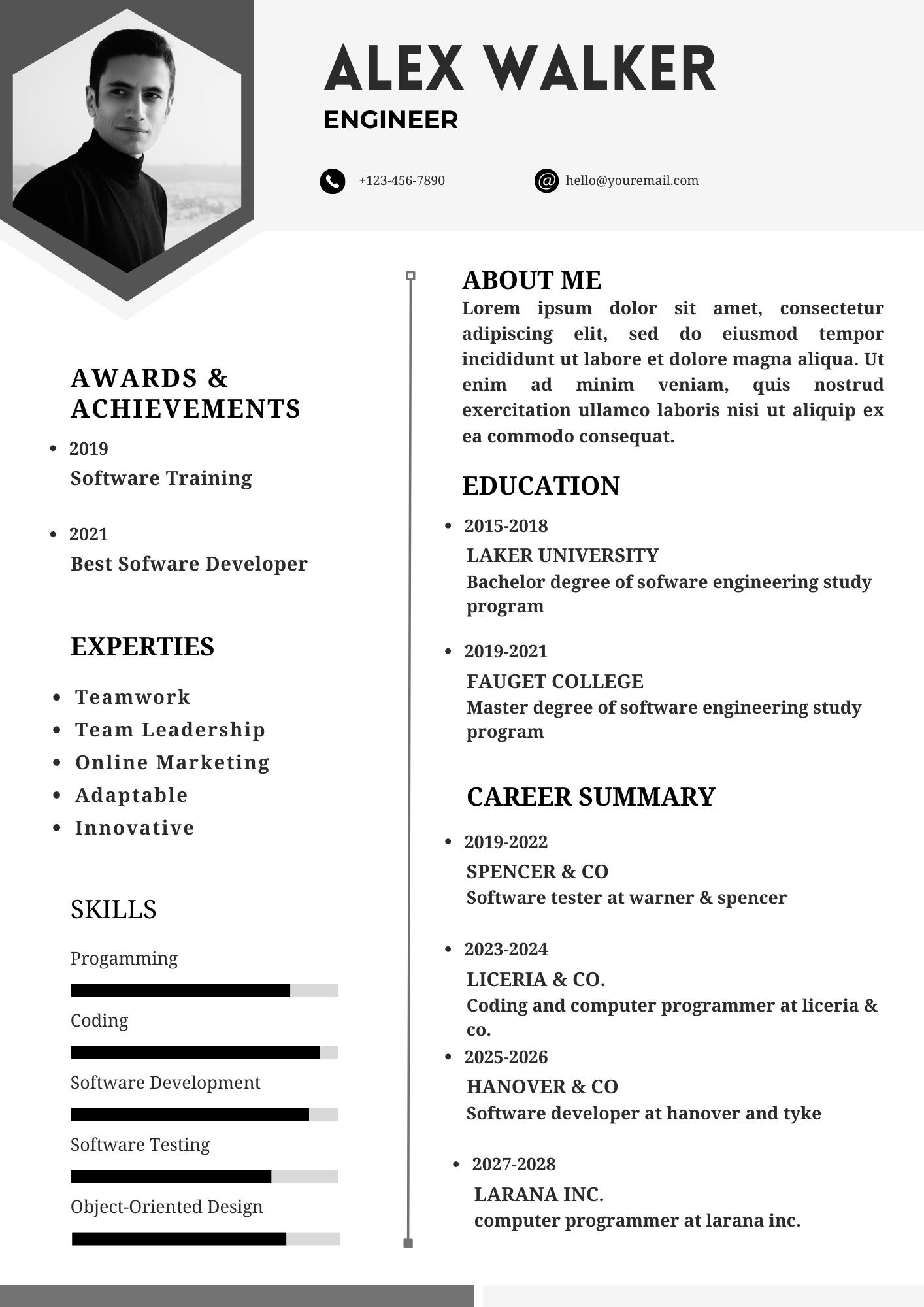 resume-template-for-canva-with-cover-letter-professional-cv-etsy