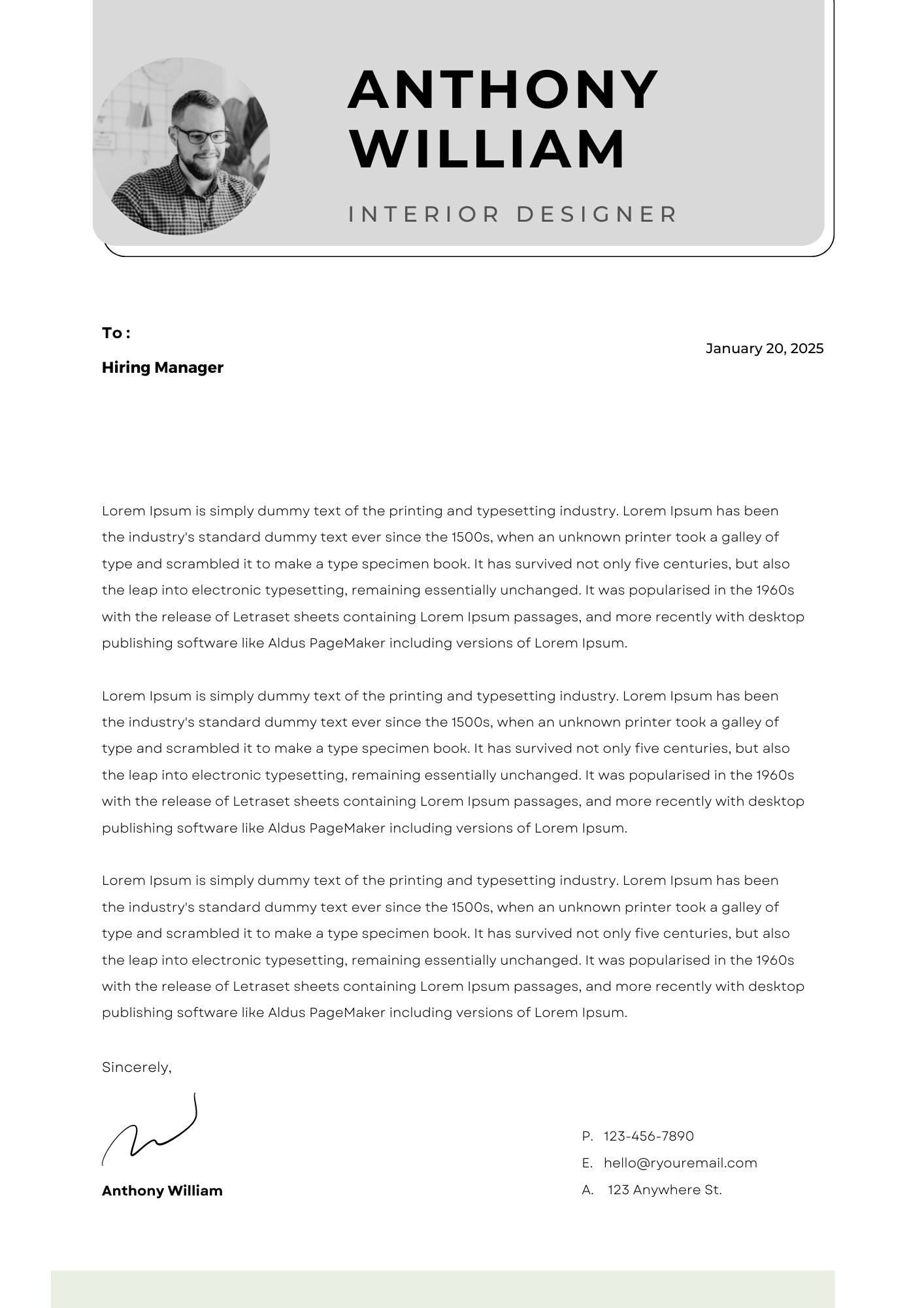 Resume Template for Canva With Cover Letter Professional CV Template ...