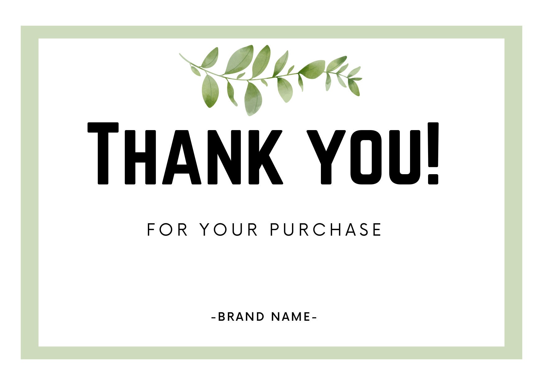 Editable Thank You Card Template, Thank You Card Printable, Thank You ...