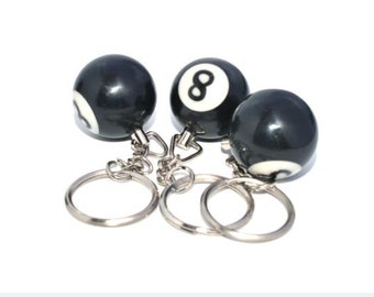 Pool Ball Details about Vintage 8-Ball Keychain Unisex NOS Charm Billiards Pool Ball Details about Vintage 8-Ball Keychain Unisex NOS Charm Billiards