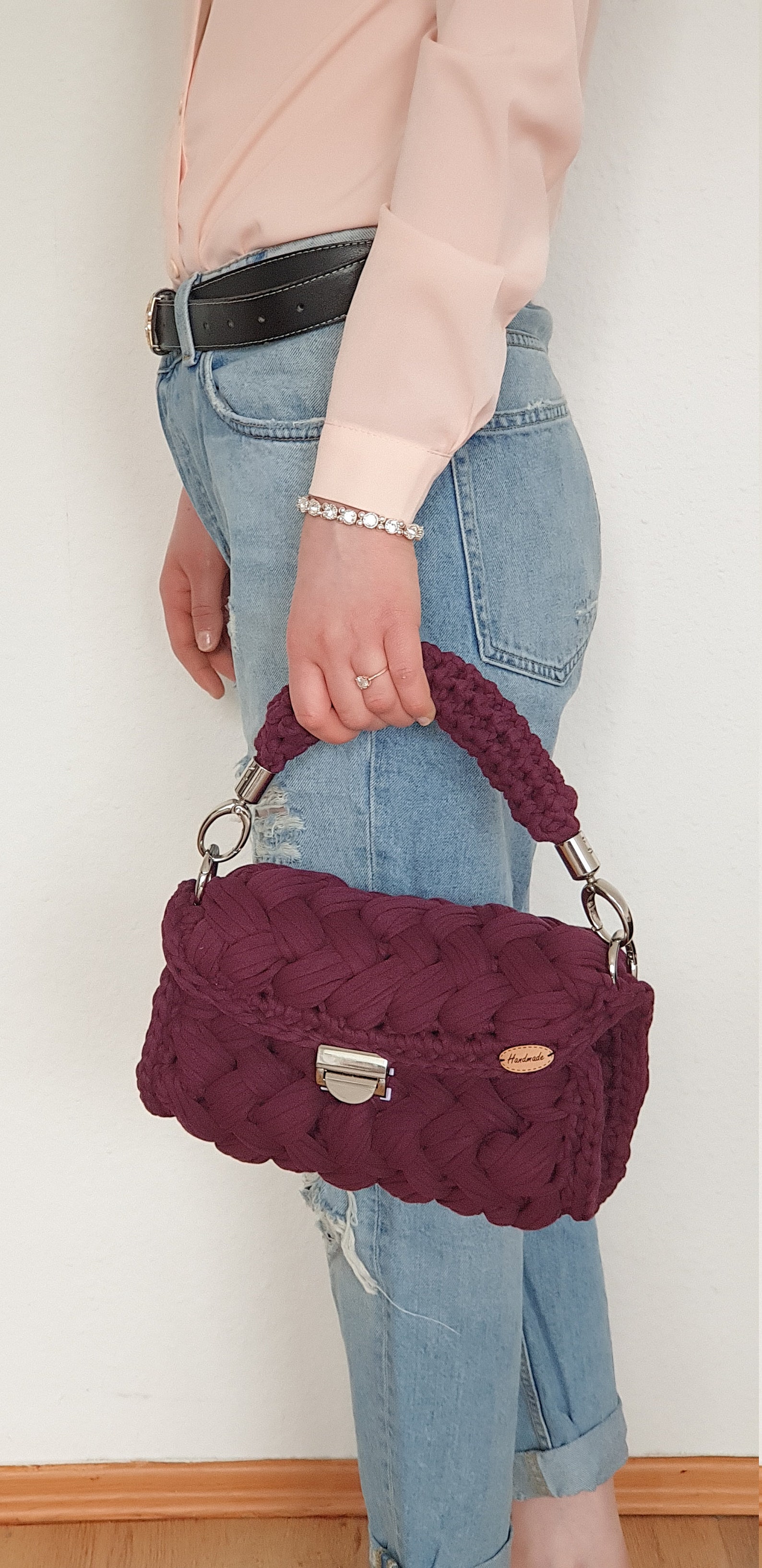 Marshmallow Crochet Handbag Etsy