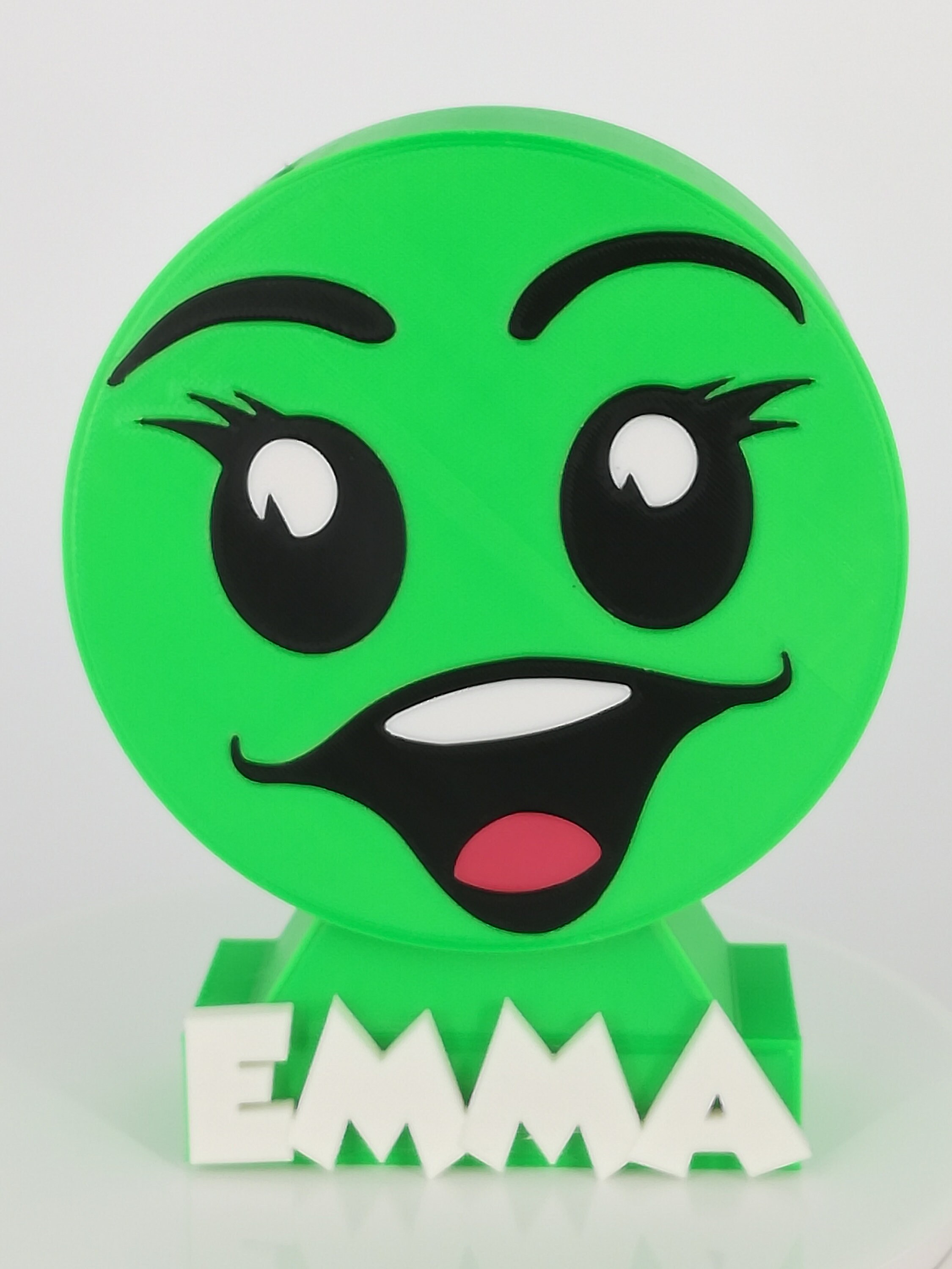 Tirelire Enfant Couleur Vert ' Série Emma Personnalisée à Son Prénom Baptême Cadeau Anniversaire Tir