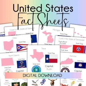 Factsheets Verenigde Staten Meer informatie over de Verenigde Staten Geografie Verenigde Staten Vlaggen Verenigde Staten Homeschooling Decor Afdrukbaar