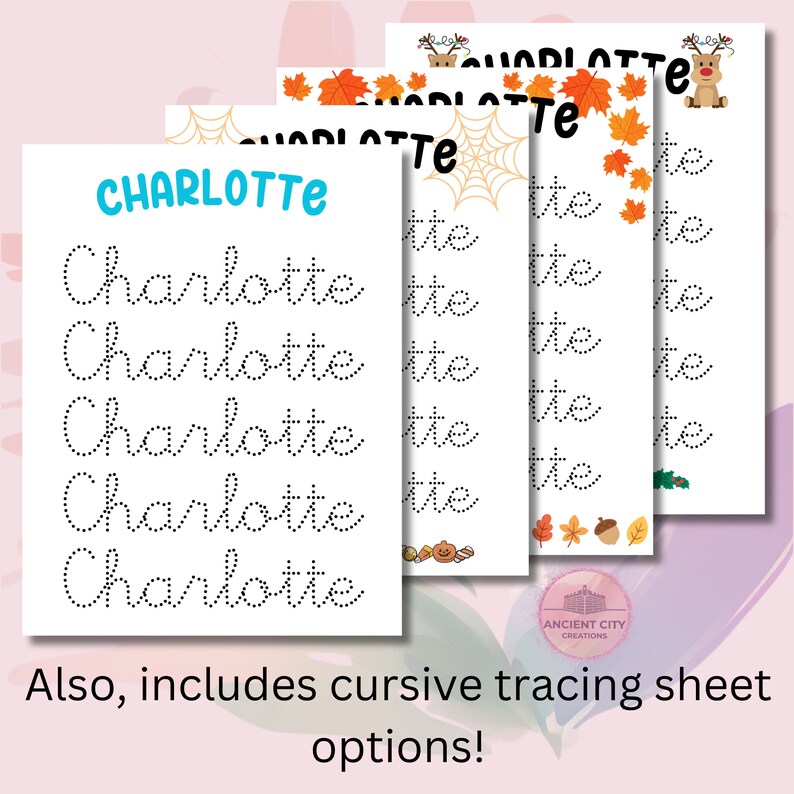 Name Tracing Sheets Name Tracing Worksheet Name Tracing Reusable Name