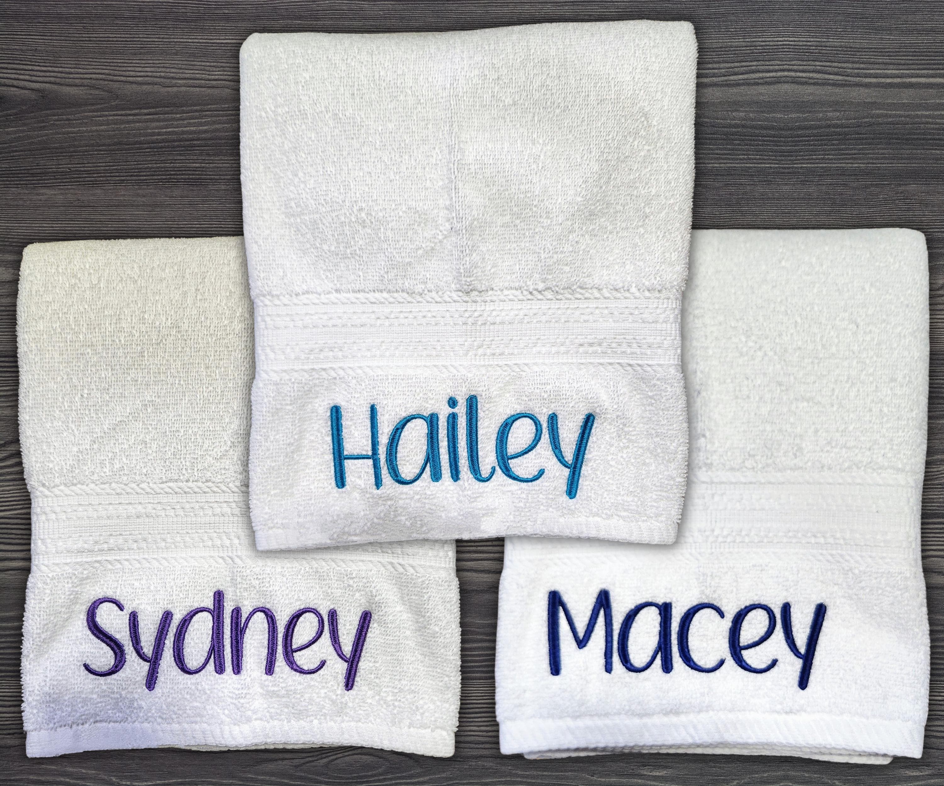 Personalized Towels Custom Towels Personalized Bath Towels for Wedding Monogrammed Towels Bachelorette Party Favors Bridesmaid Gifts Towels Etsy