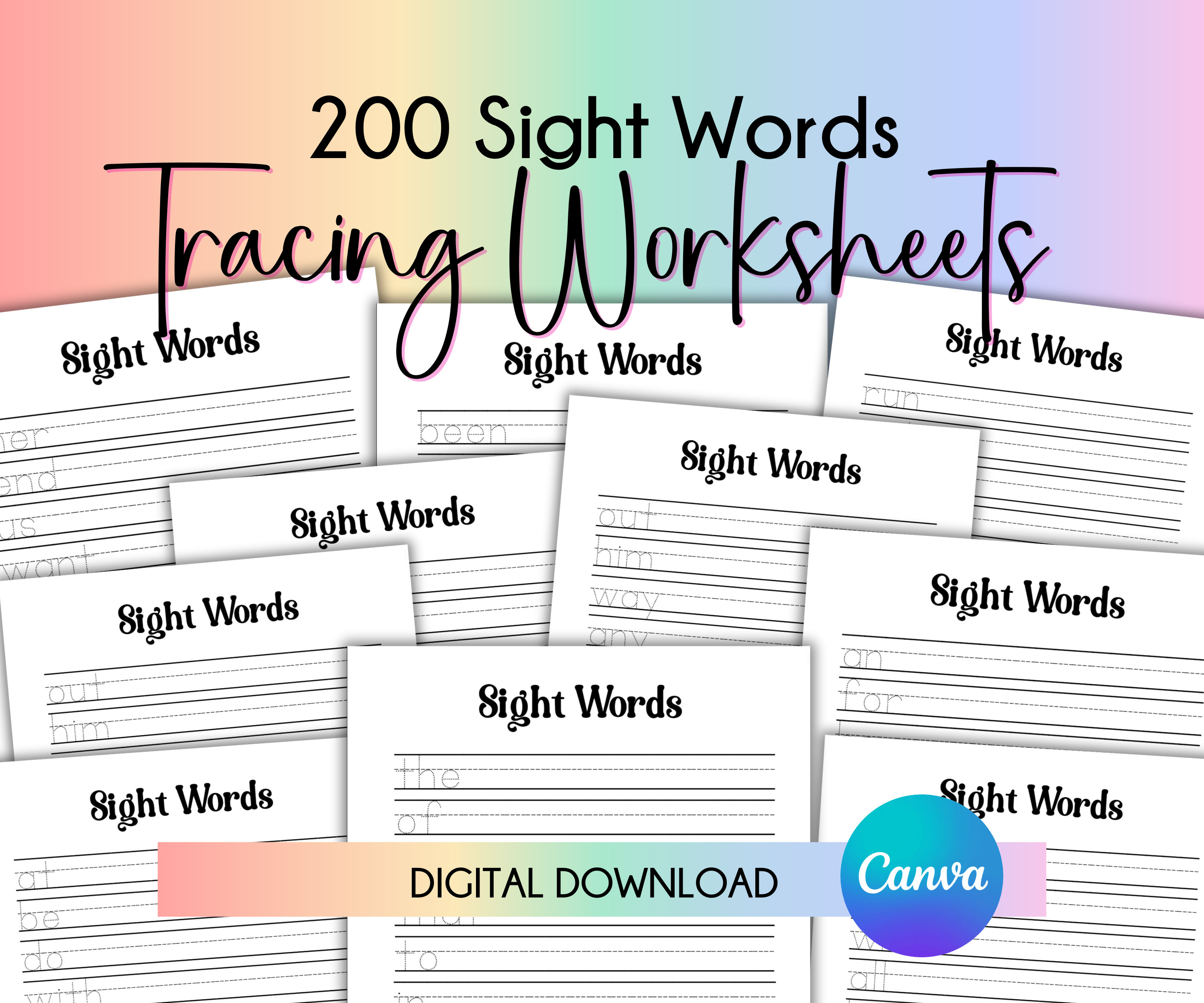 Sight Words Sight Words Printables Busy Book Printable Morning Menu ...