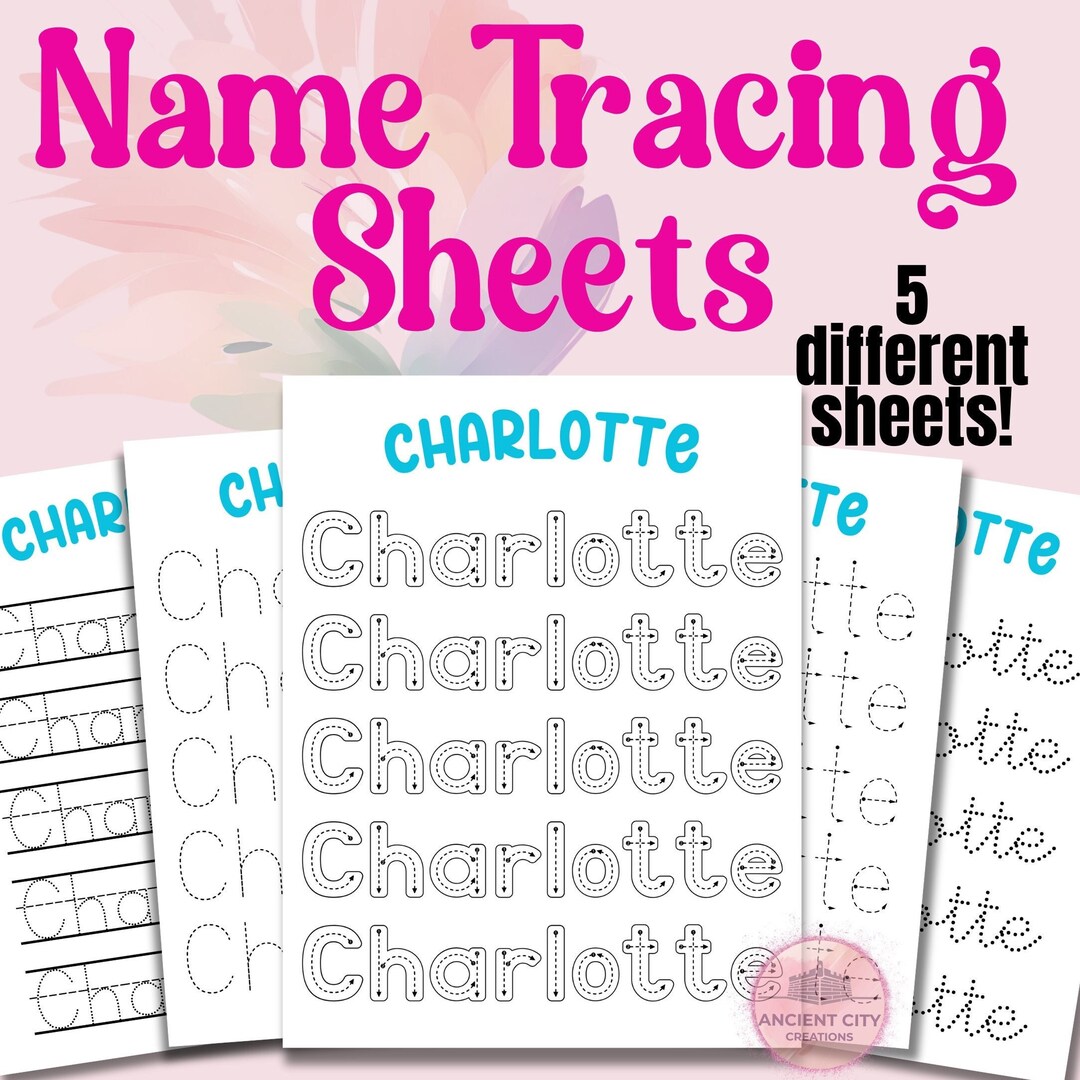 Name Tracing Sheets Name Tracing Worksheet Name Tracing - Etsy