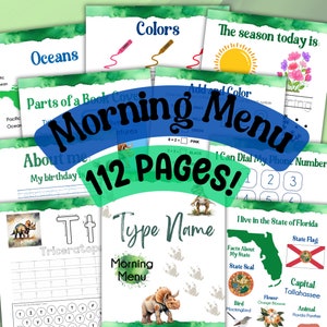 Homeschool Morning Menu Homeschool Planner Homeschool Curriculum Homeschool Schedule Simple Homeschool Kindergarten Letter Activities