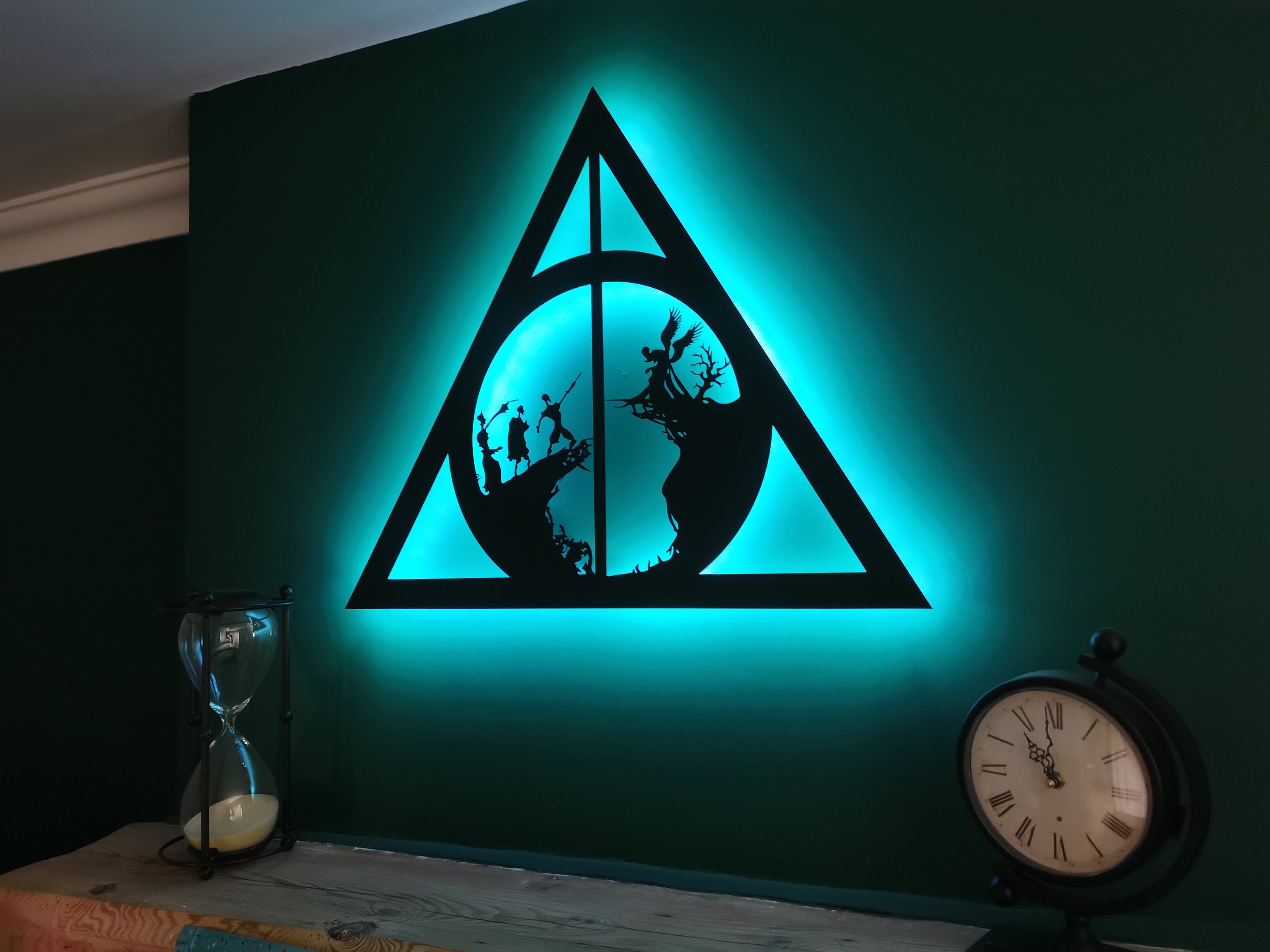 Harry Potter Themed Deathly Hallows Lamp Harry Potter Gift Industrial  Lighting Bedside Lamp Wizardry Lamp 
