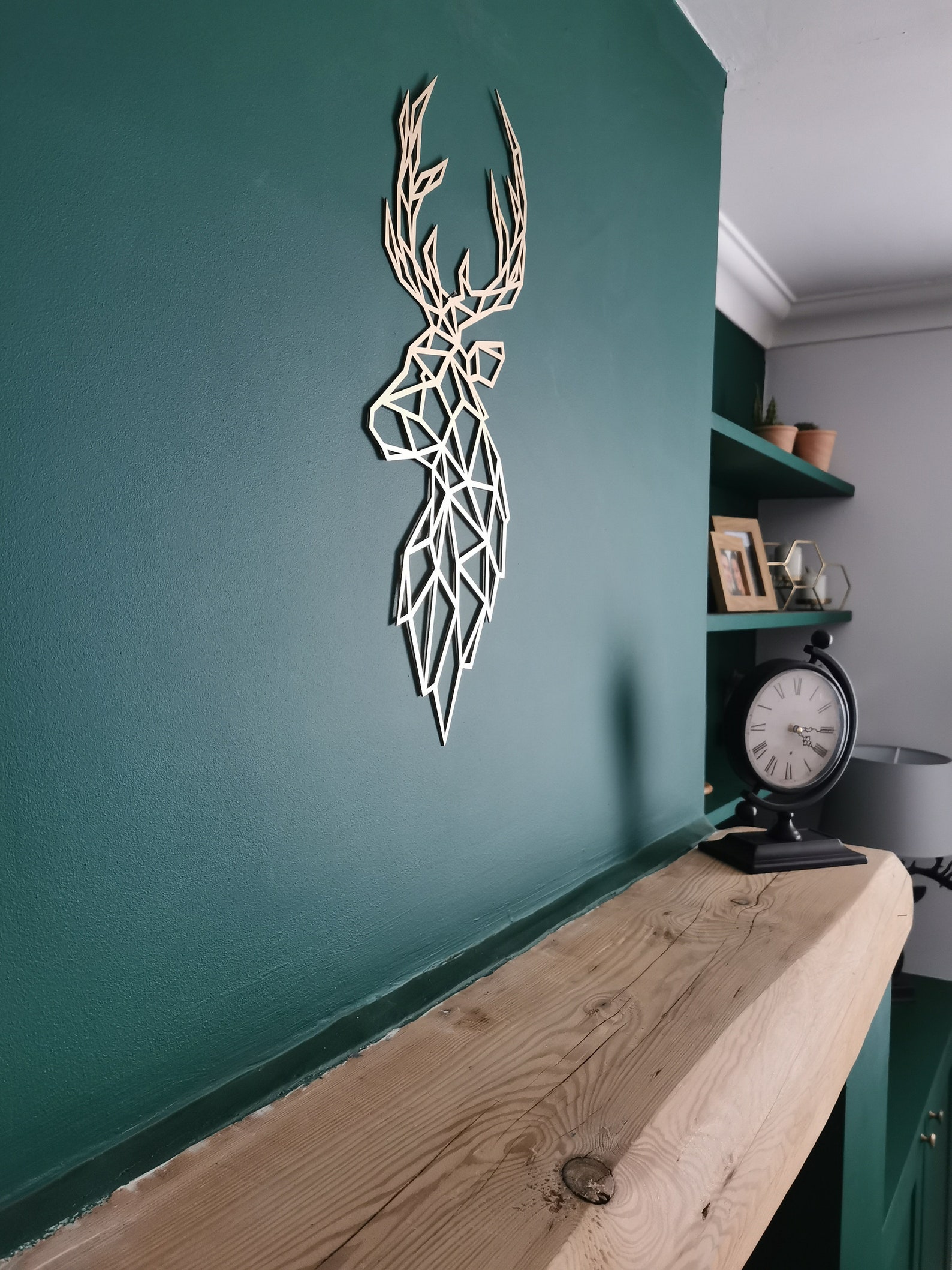 Geometric Stag Stainless Steel Metal Metal Wall Art. Etsy