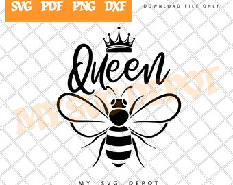 Download Queen Bee Svg File Etsy