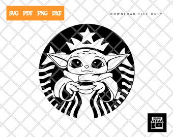 Free Free 257 Yoda Coffee Svg Yoda With Starbucks Transparent SVG PNG EPS DXF File
