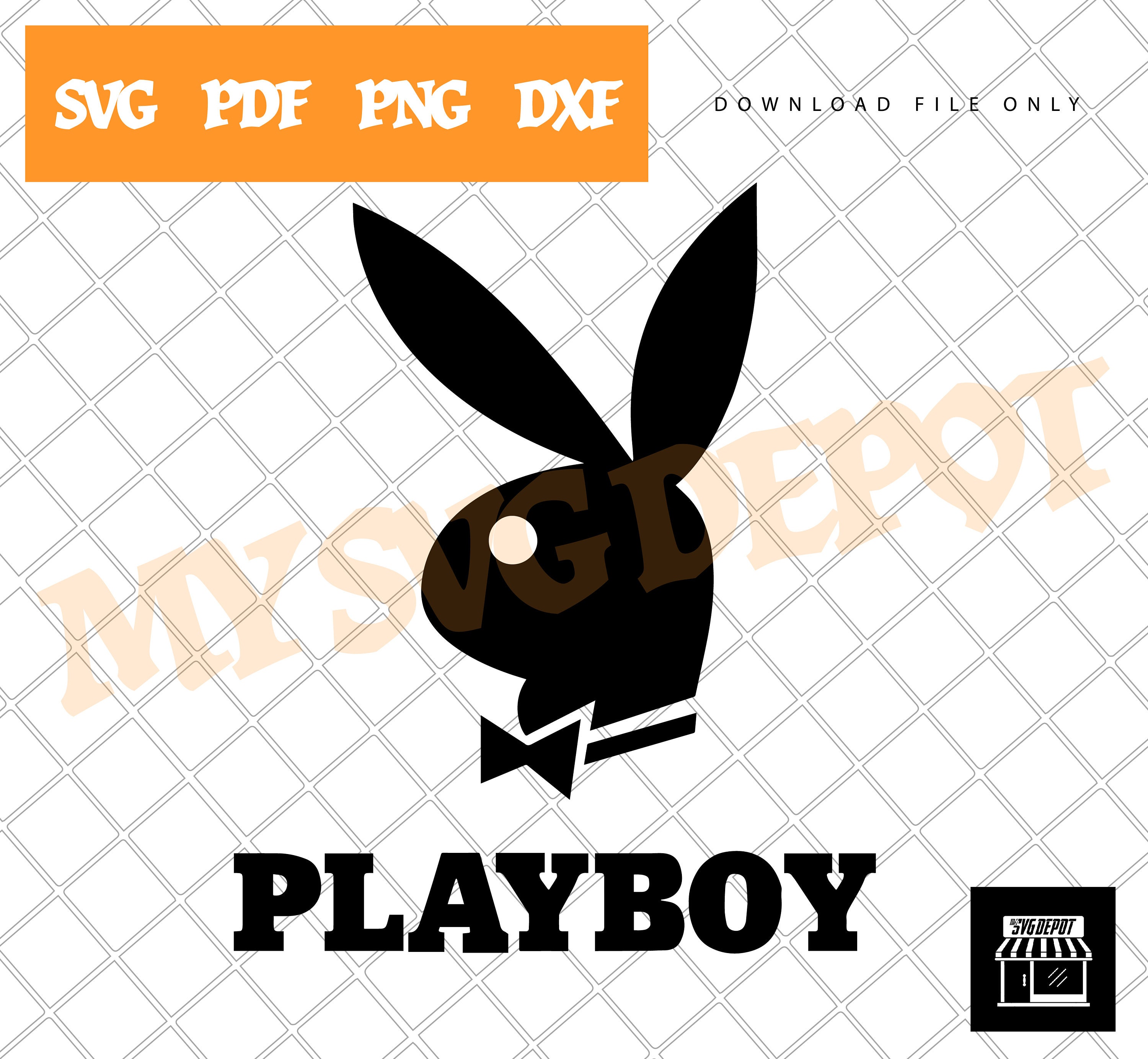 Playboy Logo SVG Decal Clipart Digital File Only svgdepot | Etsy
