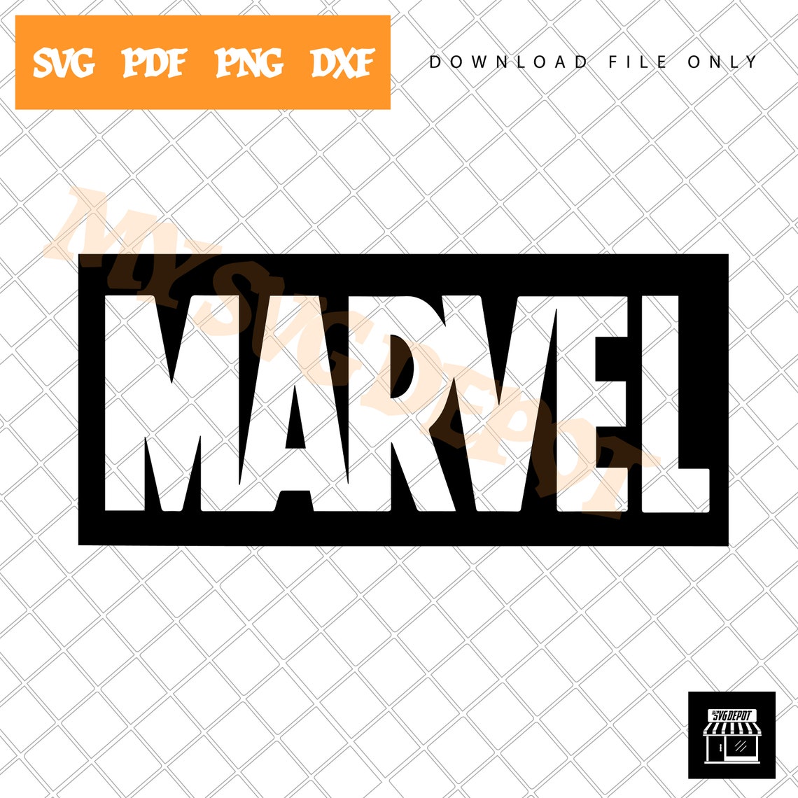 Marvel Logo SVG Decal Clipart Digital File Only svgdepot Etsy