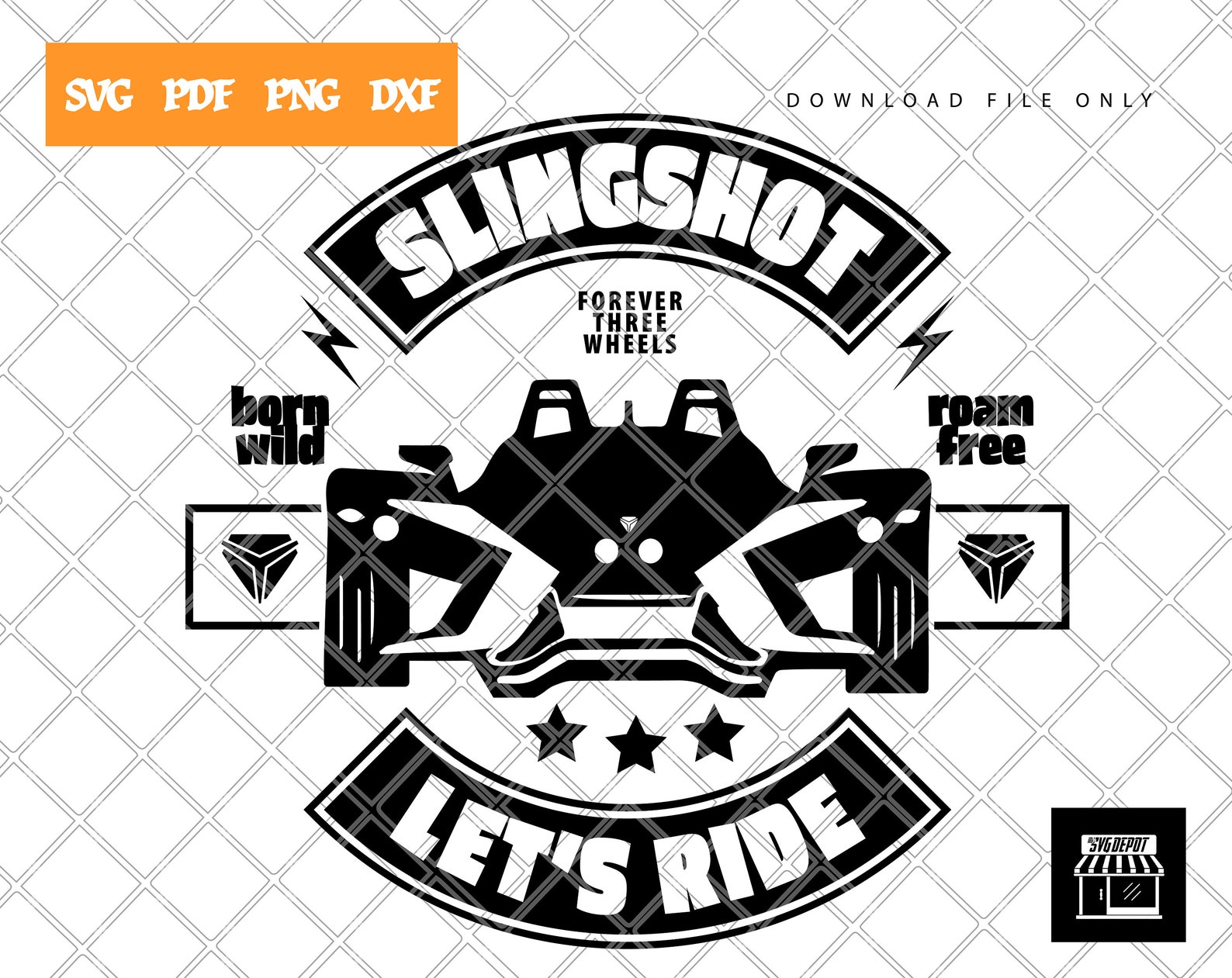 Slingshot Let's Ride Polaris Slingshot Autocycle EPS Etsy