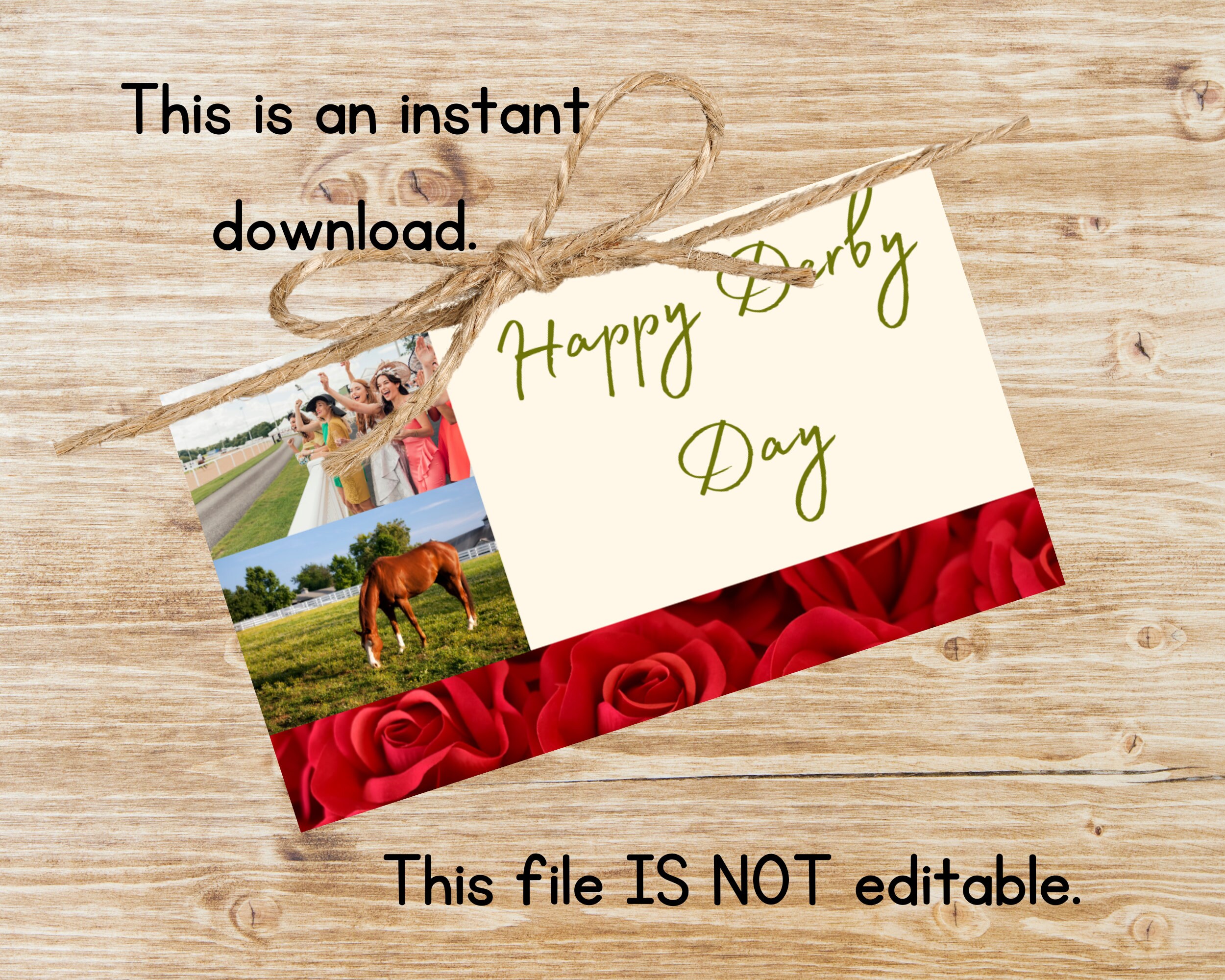 Kentucky Derby Printable Gift Tags, Derby Day Printable Gift Tags