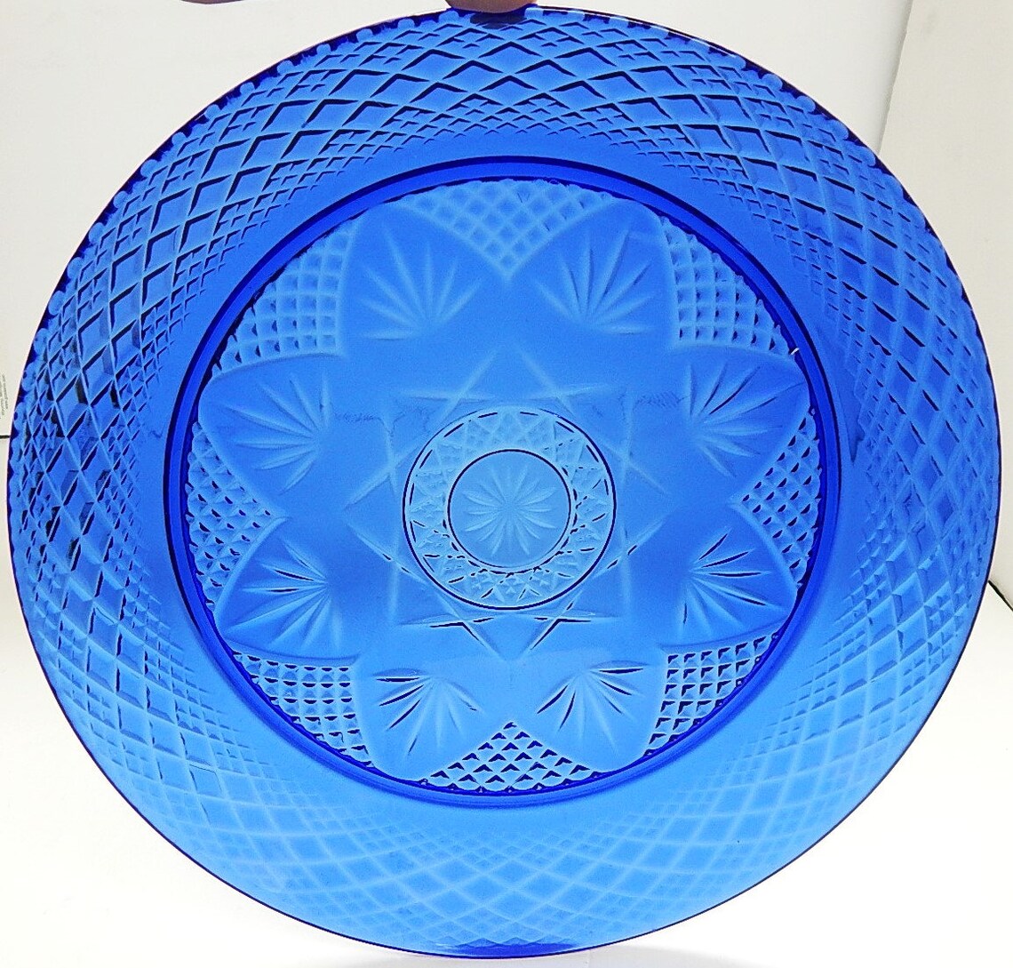 Assiette Varages éventail Bleu - Fabriquée En France - Céramique