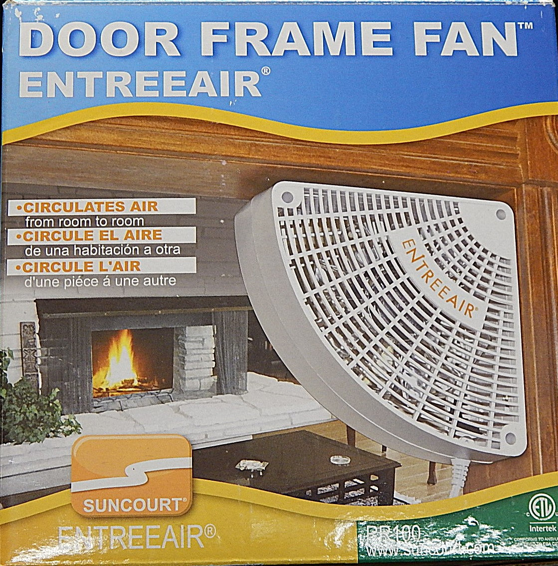 Door Frame Fan Stainless Steel White And Silver Metal Door Frame,