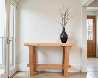 Handgefertigter Massivholz Konsolentisch: Eingangsbereich Flur Sideboard. SHARI