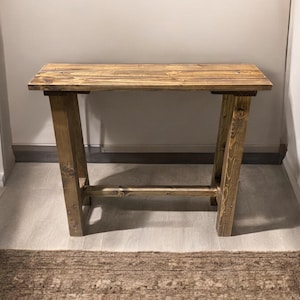 Handmade Solid Wood Console Table: Hallway Entryway Sideboard. ZAO