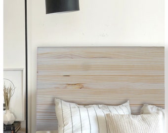 Headboard | Height 60 | Hiyori "Raw" - Handmade with solid wood - Perfect for bedroom