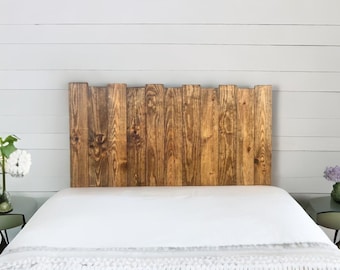 Tête de lit | Haku | Hauteur 80 cm - Fait main avec du bois de récupération rustique - Parfait pour la chambre à coucher