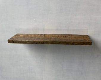 Raw Wood® Shelf Shelf Shelf Shelf Wooden Shelf, Vintage Style Tate Model Handcrafted with Aged Finish Handmade Sustainable Wood