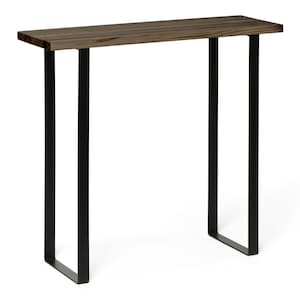 Handmade Solid Wood Console Table: Hallway, Entryway, Living Room - &quot;R A W  G R A Y&quot; Finish. ARAKAWA
