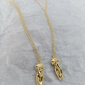 Venus gold plated 18k Feminist Necklace  • Woman Body • Female Energy • Goddess • Female Empowerment