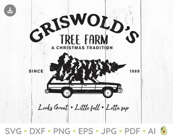 Christmas svg, Christmas tree svg, Griswolds Tree Farm svg, National Lampoon svg, funny, humor, sublimation, National Lampoon Vacation svg