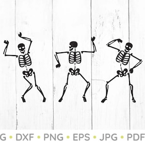 Skeleton Dance Pumpkin SVG, Skeletons SVG file, Halloween SVG, Skeleton Dance Clipart, Skeleton Dance, Skeleton cut files, dxf files, cricut