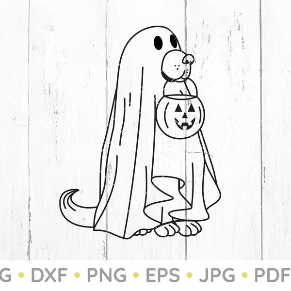 Ghost dog SVG, Dog SVG, Ghost SVG, Ghost Silhouette, Ghost dog Vector, Pumpkin Svg, Pumpkin Clipart, Halloween Svg, Halloween Clipart