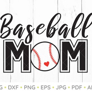 Baseball Mom svg, Baseball png, Baseball Mom png, Sport svg, Cut Files for Cricut, PNG, DXF, PDF