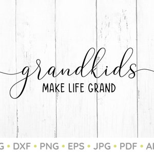 Life is Better with Grandkids Wall Decal Quote Sticker Decor Words