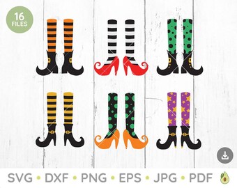 Witches Feet SVG, Halloween SVG, Witches Feet Clipart, Halloween Witch Legs, Witch PNG, Halloween Clipart