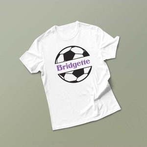 Nombre del balón de fútbol personalizado SVG y PNG, Cricut, vector de balón de fútbol, fútbol, fútbol svg