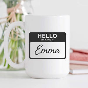 Name Badge Svg, Hello My Name Is, Name Badge Png, Simple Print, Newborns, Digital Download, SVG, PNG