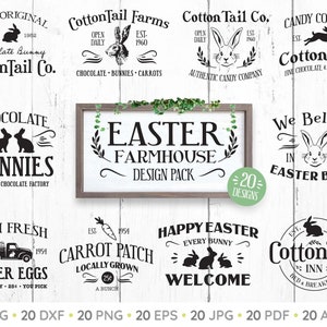 Oster-Svg-bundle, Ostern-Bauernhaus-Svg, Ostern-Svg, Fröhliche Ostern-Svg, Rustikale Ostern-Svg, Cricut Cut Files, Bauernhaus-Ostern-Dekor, PNG
