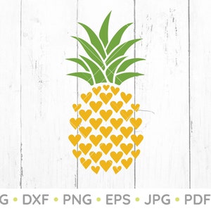 Pineapple SVG, Pineapple Digital Cutting File, Pineapple Clipart, Pineapple print SVG, SVG Files, Cricut, Silhouette Cut Files, pdf, dxf