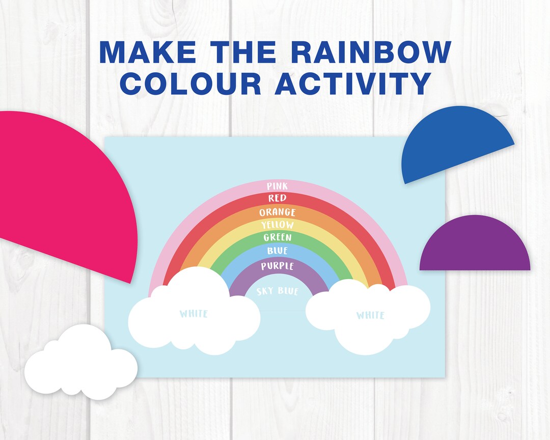 Make The Rainbow Activity Sheet Printable Etsy