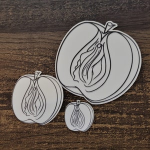 Vulva fruit sticker