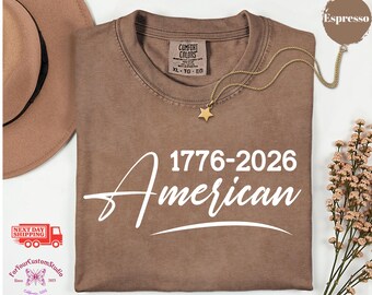 USA T-Shirt 1776 2026 American Shirt, 4th of July Outfit, Patriotic Shirt, America Shirt, American Flag Shirt, Gift for Him Her, USA Apparel