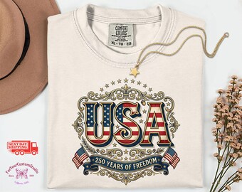 USA 250 Years Shirt, America 1776 2026 Shirt, Patriotic Vintage USA Shirt, 4th of July Shirt, American Flag Graphic Tee, USA Pride Tee