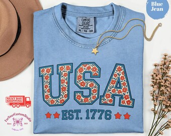USA 250 Shirt, America 250 Tee, Unisex Comfort Colors Shirt, 4th of July Outfıt Men Women, Vintage USA Tee, Independence Day Shirt, Retro USA