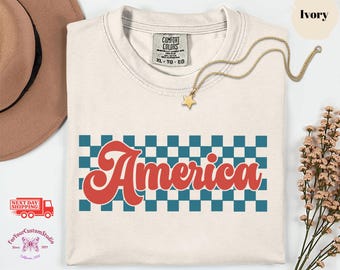 America 250 Shirt, Retro America Shirt, Patriotic Shirt, Comfort Colors, Vintage USA Shirt, 4th of July Outfit, Independence Day Shirt,