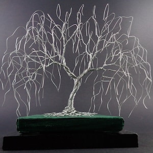 Weeping Willow Wire Tree, Wire Tree Sculpture, Wire Tree Of Life, Wire Art, Abstract Tree Art, Wire Bonsai Tree, Modern Home Decor