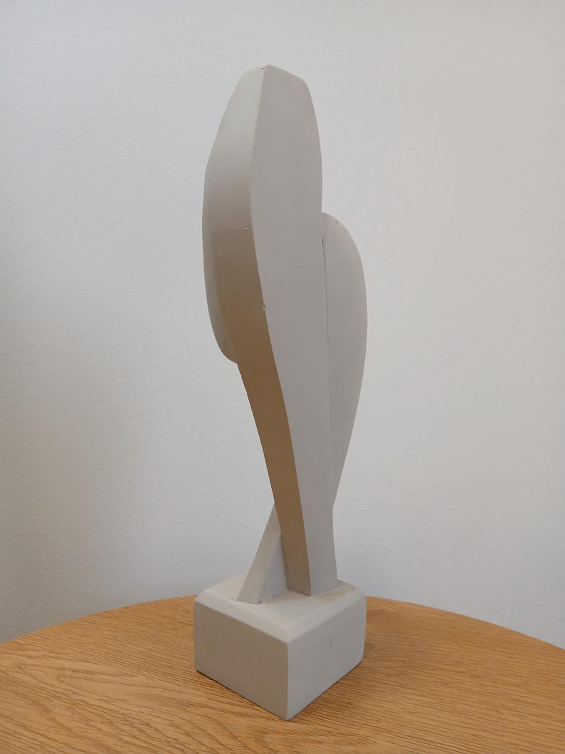 Devotion - Contemporary Abstract Sculpture | Modern Greek Art | Handcrafted Alabaster Statue Symbol of Unity | Minimalist Figurine gReplicas