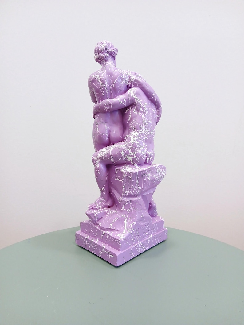 Bacchus & Ariadne Pop Art Figurine of Love and Euphoria | Marbled Alabaster Sculpture | Mythology Series Statue | Contemporary Art gReplicas