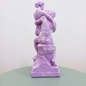 Bacchus & Ariadne Pop Art Figurine of Love and Euphoria | Marbled Alabaster Sculpture | Mythology Series Statue | Contemporary Art gReplicas