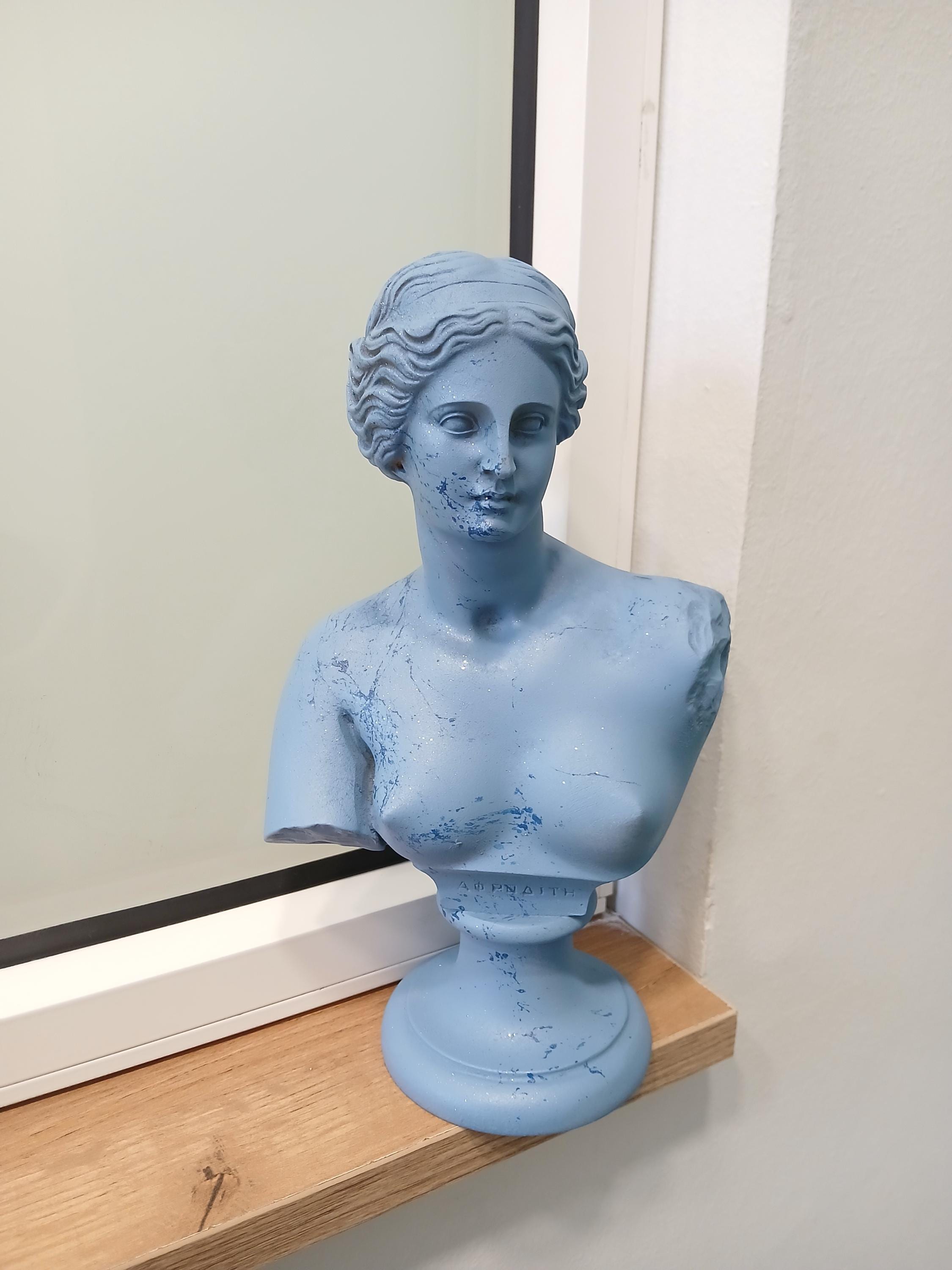 ミロのヴィーナス ポップアート 胸像：gReplicas による青いアラ